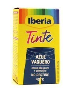TINTE PARA ROPA IBERIA AZUL VAQUERO 20 G