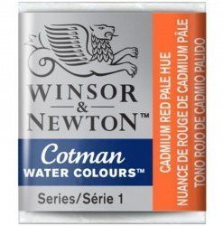 ACUARELA COTMAN W&N 103 ROJO CADMIO PALIDO 1/2 GOD