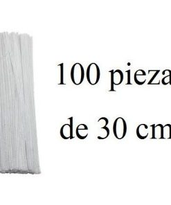 LIMPIAPIPAS BARRILITO 6 MM 30 CM 100 UDS BLANCO