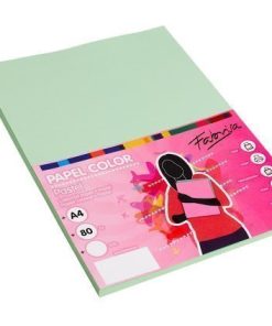 PAPEL COLOR FABRISA 15621 VERDE A4 100 H