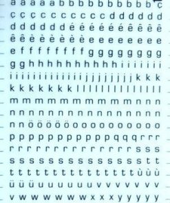 LETRAS DECADRY 025 4 MM NEGRO BLISTER 100X190 MM