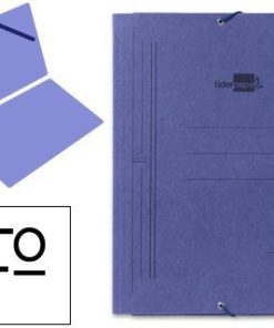 CARPETA CARTON GOMAS S/SOLAPA Fº AZUL