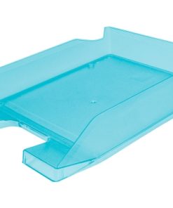BANDEJA APILABLE SOBREMESA AZUL TRANSPARENTE