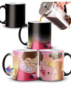 Taza Mágica Gravity Falls Mabel Pato Chancho Modelo 03