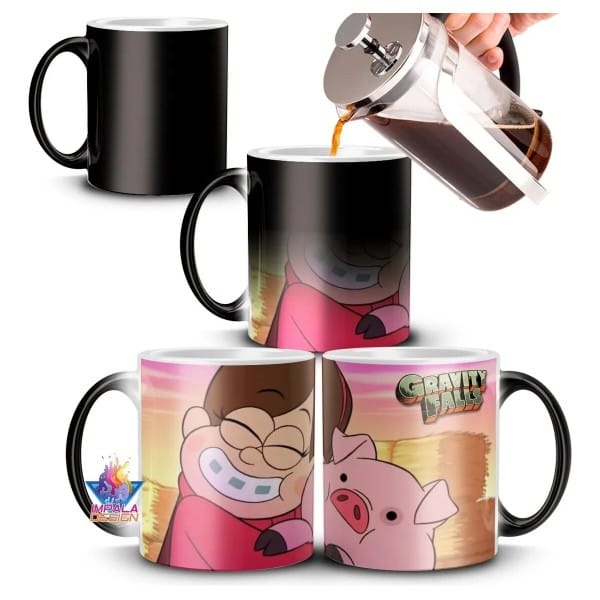 Taza Mágica Gravity Falls Mabel Pato Chancho Modelo 03 - Imagen 3
