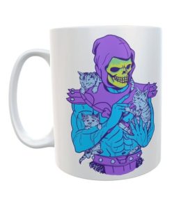 Taza Skeletor Gatos Me Va Para El Orto Cerámica He-man Frase