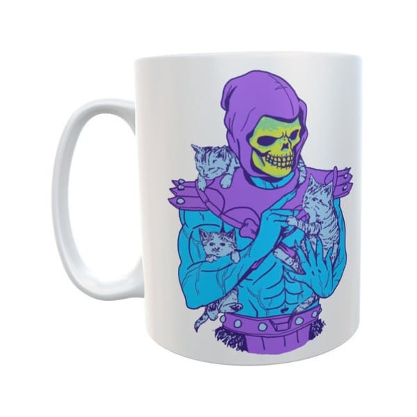 Taza Skeletor Gatos Me Va Para El Orto Cerámica He-man Frase - Imagen 2