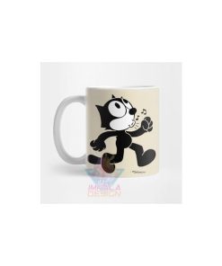 Taza Gato Felix Cat Gatito Gatitos Silbando Cerámica