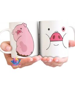 Taza Gravity Falls Mabel Y Pato Cerámica Chancho Mod 02