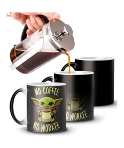 Taza Mágica Baby Yoda Cerámica Star Wars Mandalorian Bebe 09