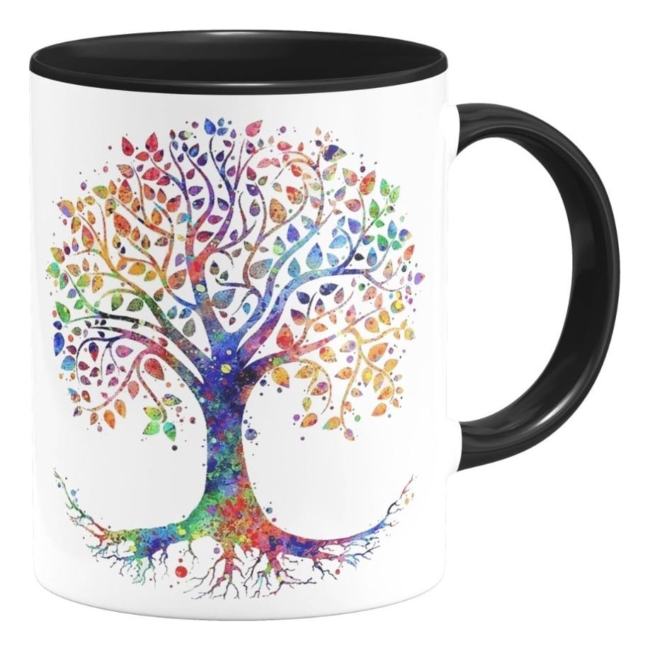 Taza Interior De Color Arbol De La Vida Moda - Imagen 2
