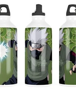 Botella Agua Deporte Kakashi 600ml Naruto Diseño Logo