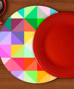 Plato Base – Geometrico Colores