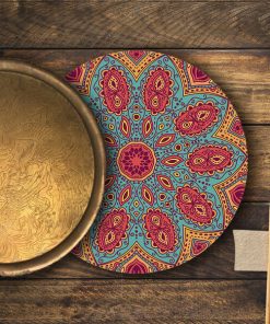 Plato Base – Mandala Naranja