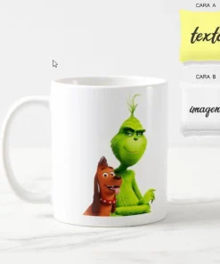 Cojín Amarillo y blanco + Taza personalizada Al gusto