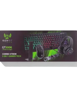 Combo Gamer Tech GT5006 5 en 1 RGB con Soporte y Diadema